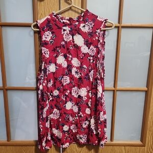 Torrid Pink Floral Sleeveless Tank Top